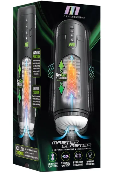 Master Blaster Sucking & Vibrating Stroker Masturbator med motor