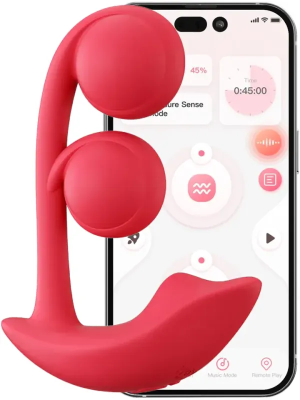 Melody Twin Balls Clit & G-Spot Vibrator Appstyrd vibrator