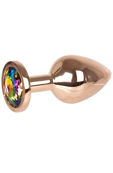 Metal Plug Rose Gold Medium 7 cm Analplugg metall