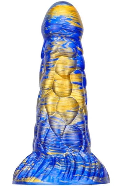 Metallic Fantasy Dildo Cyrix Blue/Gold 18,5 cm Dragon dildo