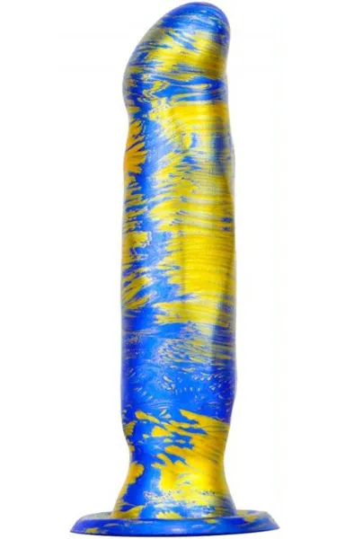 Metallic Fantasy Dildo Marbex Blue/Gold 19 cm Dragon dildo