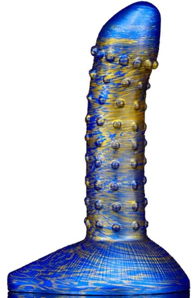 Metallic Fantasy Dildo Saperli Blue/Gold 19 cm Dragon dildo