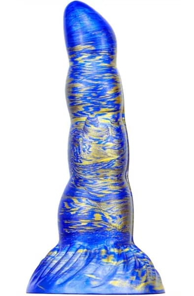 Metallic Fantasy Dildo Scopio Blue/Gold 19 cm Dragon dildo