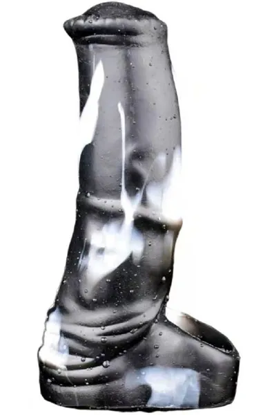 Monster Jump Penis Sleeve Black/White Penisförlängare/Sleeve