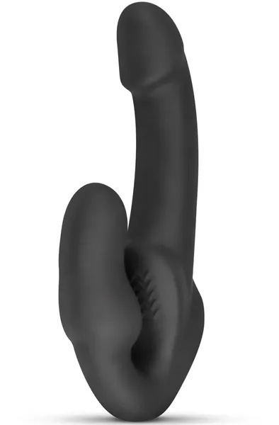 Morgan Strapless Strap-On Dildo Black 22 cm Strap-on