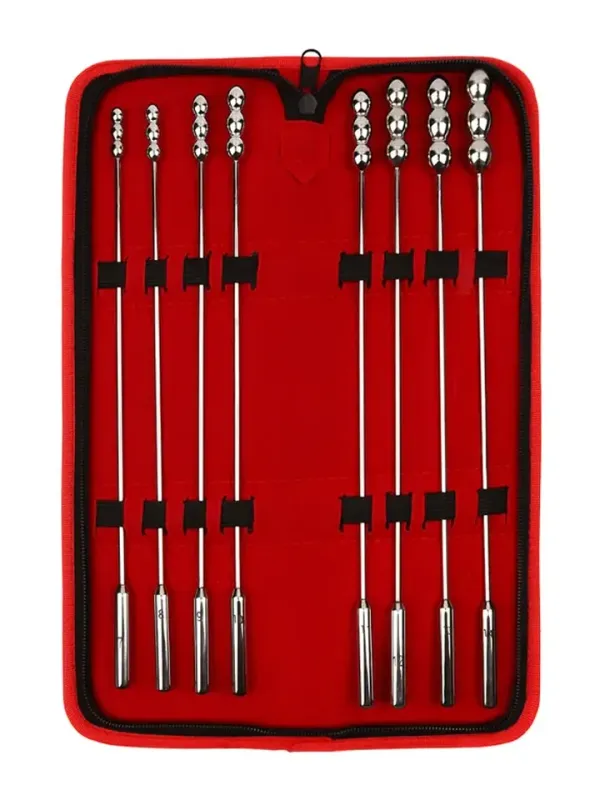 Mr. Steel Rosebud Urethral Sounds 8-pack Dilator paket