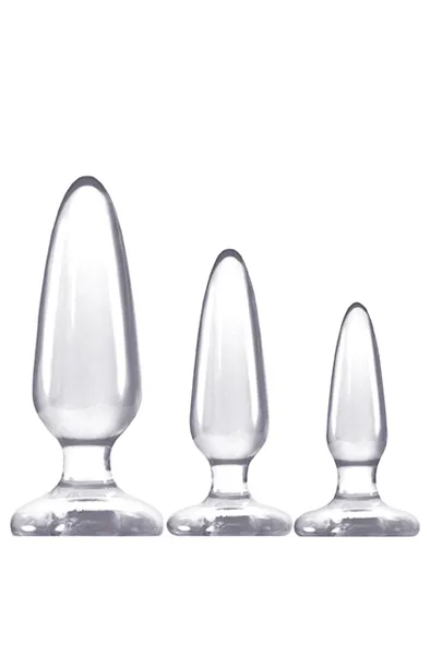 NS Novelties Jelly Rancher Butt Plug Trainer Kit Clear Analpluggar paket