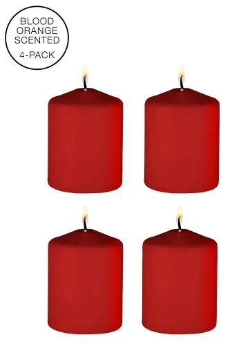 Ouch Tease Candle 4-pack, röd
