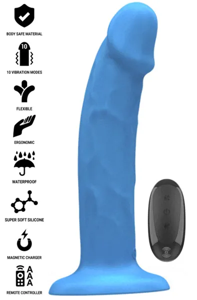 Phoebe Realistic Vibrator 10 Modes Remote Control Dildo med vibrator