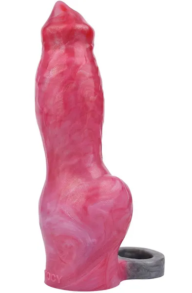 Pink Alien Fantasy Sleeve Red 20,5 cm Penisförlängare/Sleeve