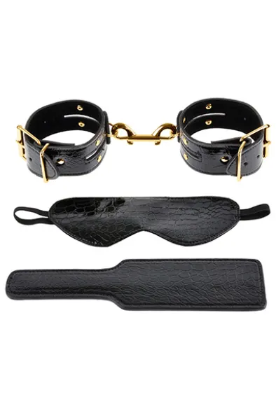 Pipedream Fantasy Bondage Kit Gold/Black Exklusivt bondage paket