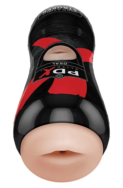 Pipedream PDX Elite Vibrating Stroker Oral Masturbator oral