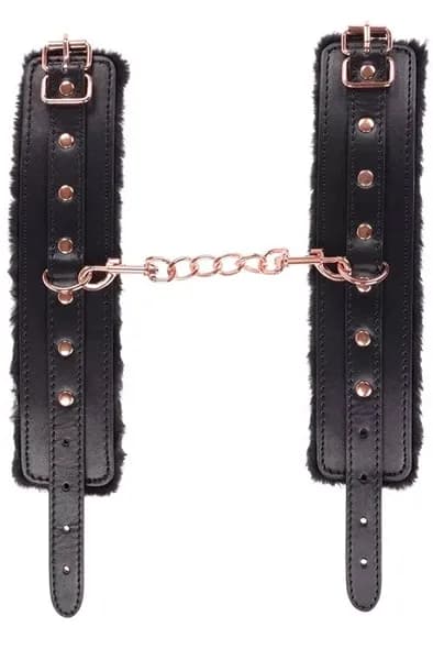 Premium Fur Lined Wrist Restraints Handbojor