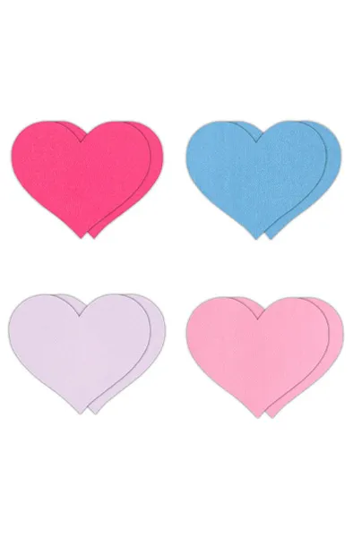 Pretty Pasties Heart II Assorted 4 Pair Nipple covers