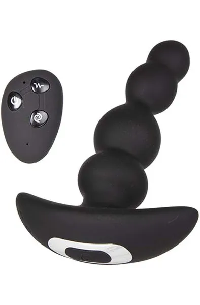 Prostate Vibrator + Rotating Beads With Wireless Remote Prostatastimulator