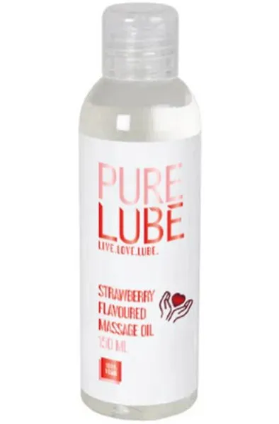 Pure Lube Massage Oil Strawberry 150 ml Massageolja Jordgubb