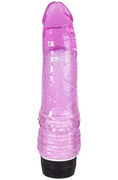 Realistic Vibrating Dong Purple 18 cm Vibrator
