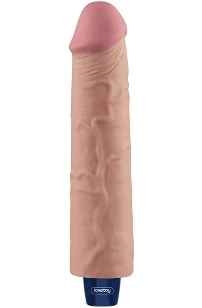 Rechargeable Vibrating Dildo 23,7 cm Dildo med vibrator