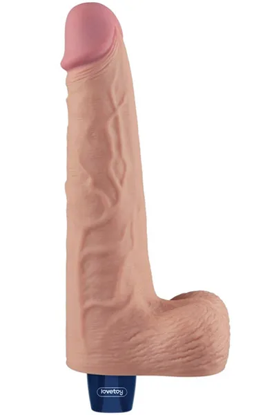 Rechargeable Vibrating Dildo 25,3 cm Dildo med vibrator