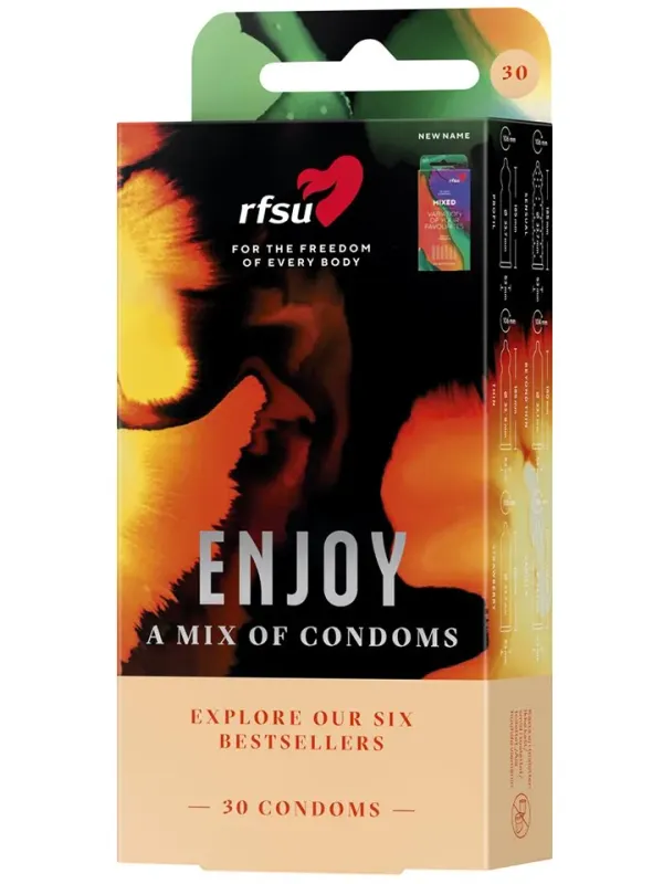 RFSU Enjoy A Mix Of Condoms 30-pack Mixade kondomer