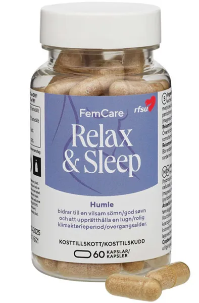 RFSU FemCare Relax & Sleep 60 kapslar Kosttillskott