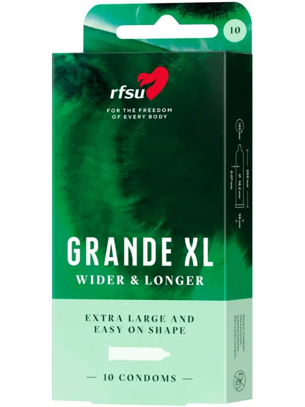 RFSU Grande XL 10-pack Extra stora kondomer