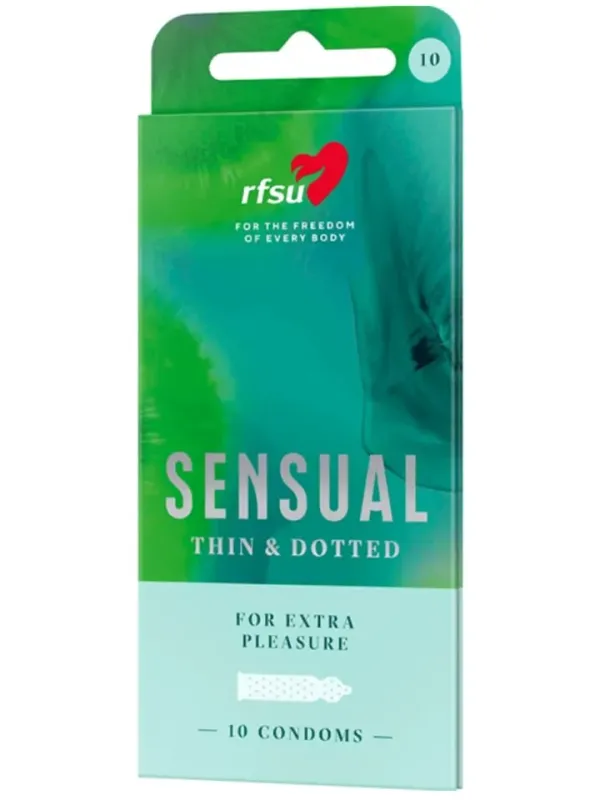 RFSU Sensual (Näkken) Kondomer 10-pack Knottriga kondomer