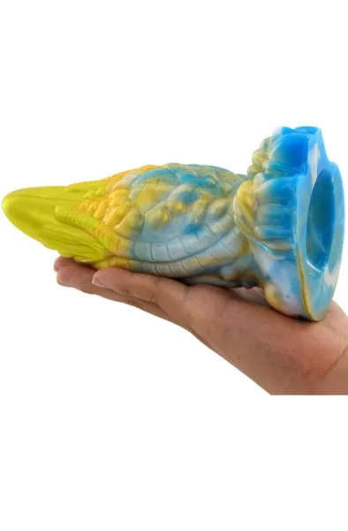 Rhegax Dildo Gold-Blue 20 cm Dragon dildo
