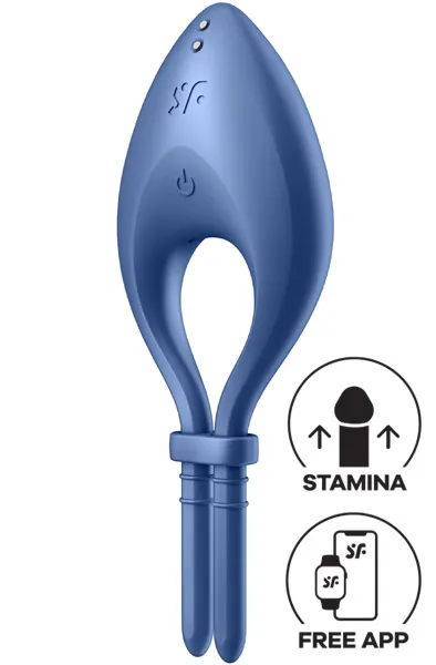 Satisfyer Bullseye Ring Vibrator Blue Appstyrd Penisring