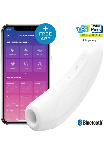Satisfyer Curvy 1+ White Appstyrd klitorisstimulator