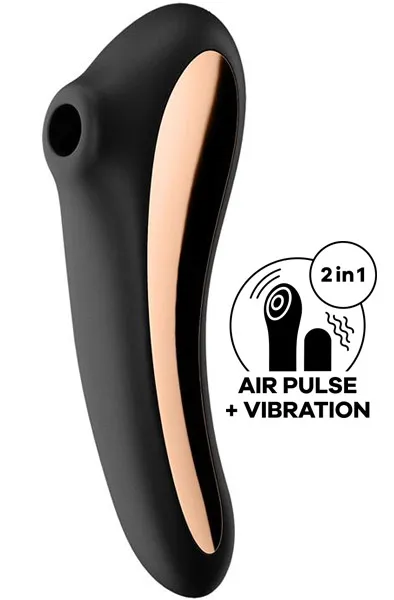 Satisfyer Dual Kiss Black Lufttrycksvibrator