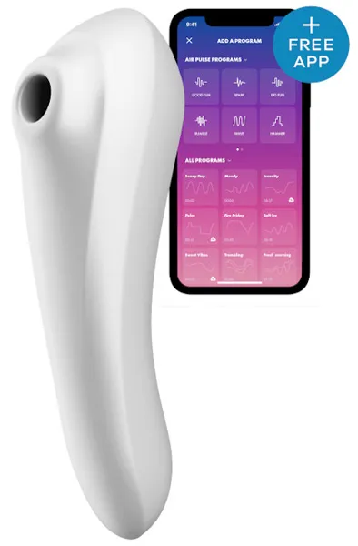 Satisfyer Dual Pleasure White Appstyrd klitorisstimulator