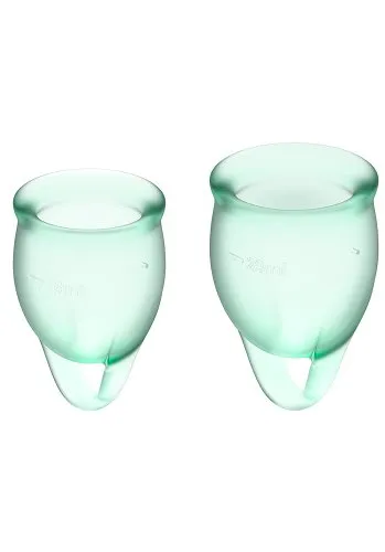 Satisfyer Feel Confident Menskopp, Ljusgrön 2-pack