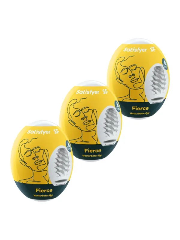 Satisfyer Masturbator Egg Fierce 3-pack Runkägg