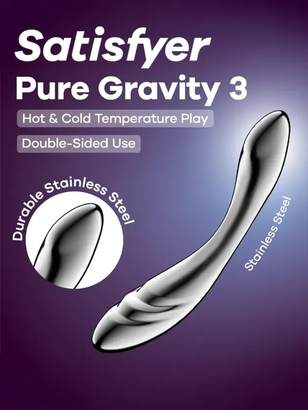 Satisfyer Pure Gravity 3 Ståldildo