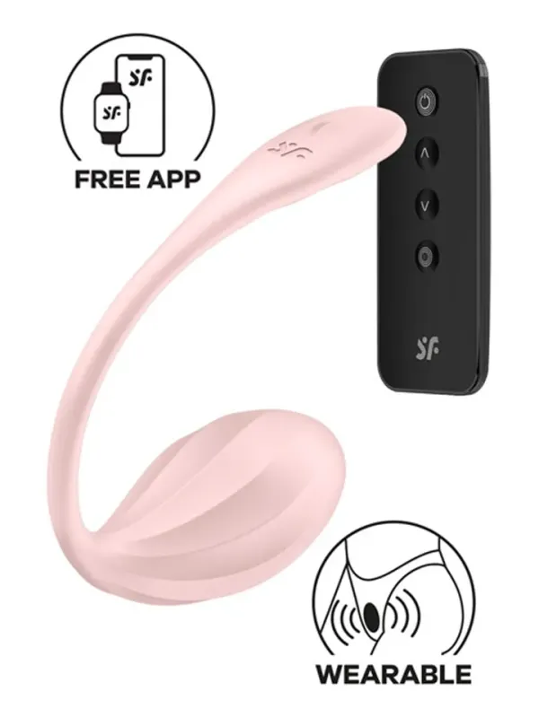 Satisfyer Ribbed Petal App Vibrator Appstyrt vibrerande ägg