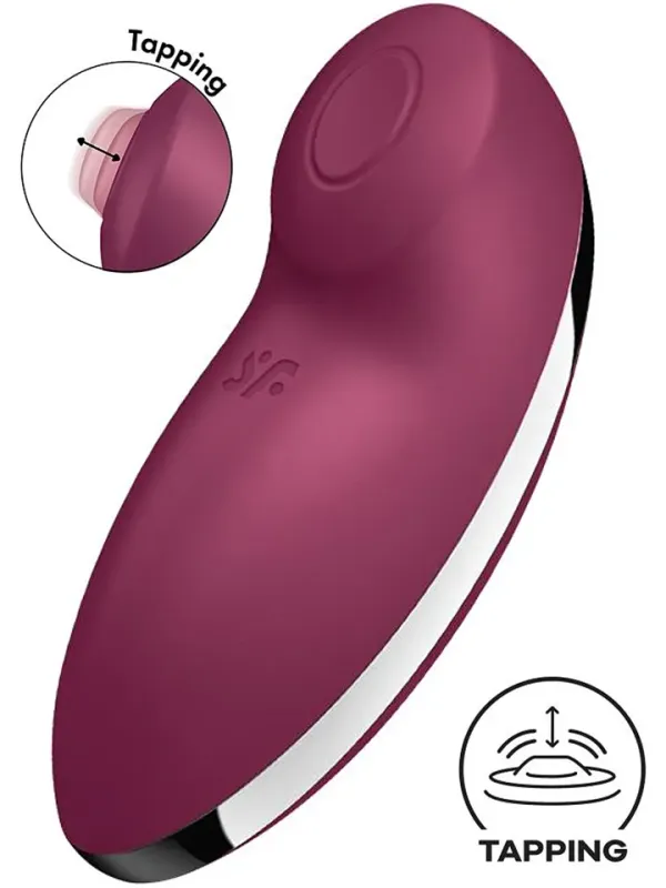 Satisfyer Tap & Climax 2 Vibrator Red Klitorisvibrator