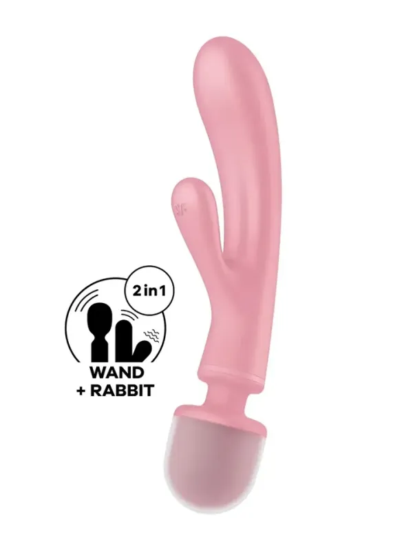 Satisfyer Triple Lover Pink Magicwand / Massagewand