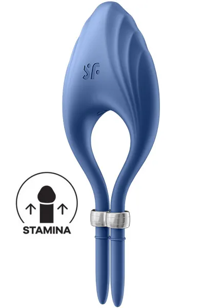 Satisfyer Vibrating Penis Ring Duelist Blue Penisöverdrag med vibration