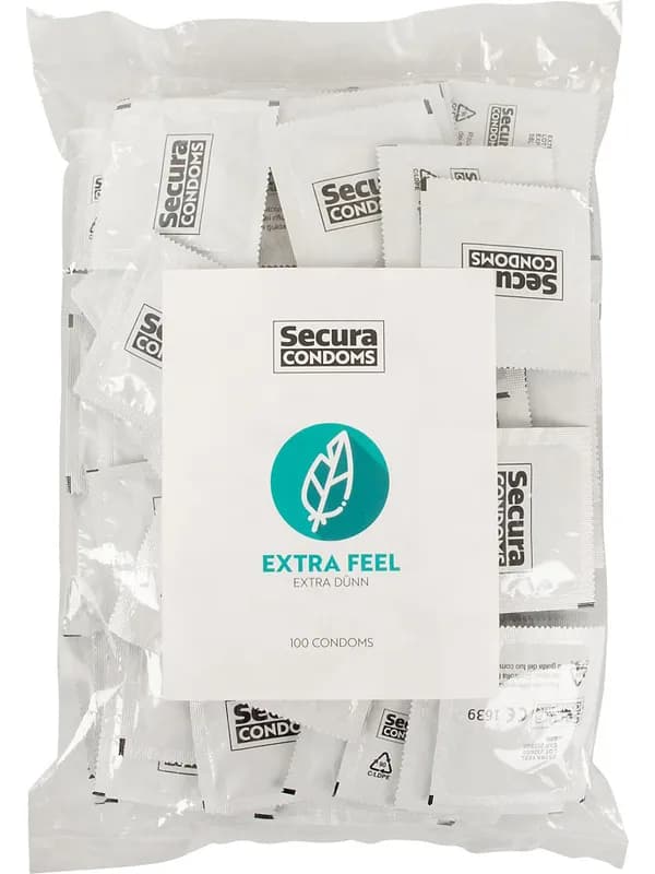 Secura: Extra Feel, Kondomer, 100-pack