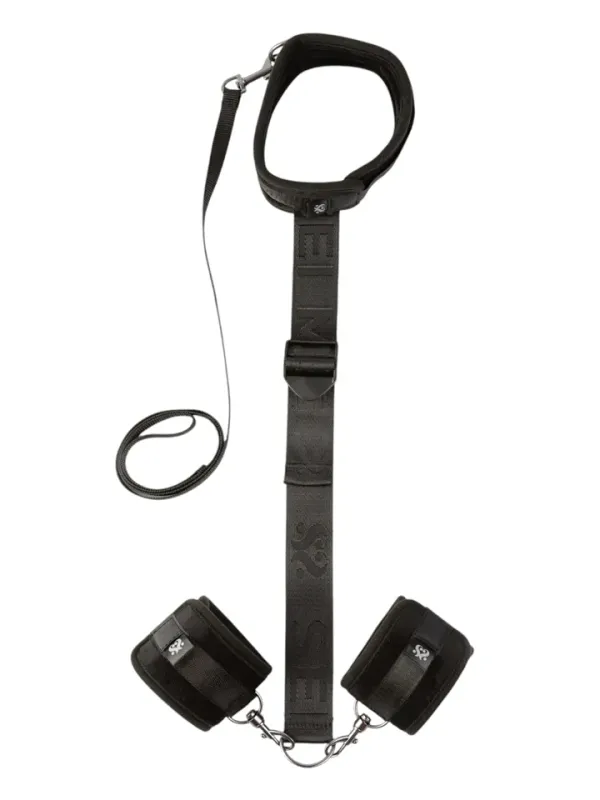 Sei Mio Adjustable Neck & Wrist Restraint Kit Handbojor & halsband