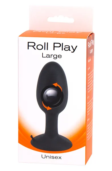Seven Creations Roll Play Large Black Analplugg