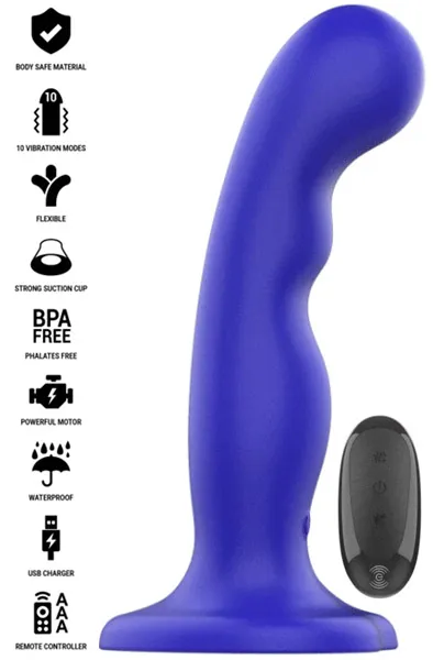 Shorty Vibrator 10 Modes Remote Control Dildo med vibrator
