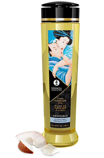 Shunga Massage Oil Adorable Coconut 240ml Massageolja Kokos