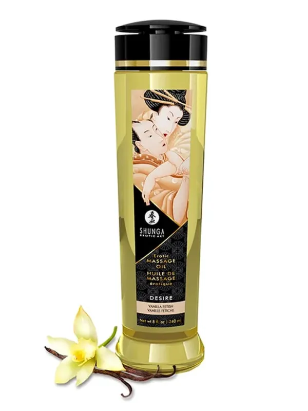 Shunga Massage Oil Desire Vanilla 240 ml Massageolja Vanilj