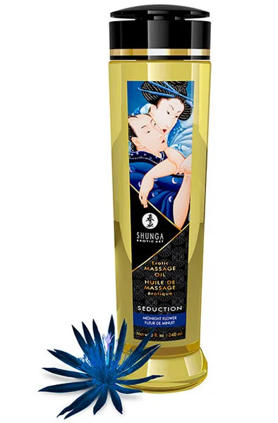 Shunga Massage Oil Seduction Midnight Flower 240ml Massageolja