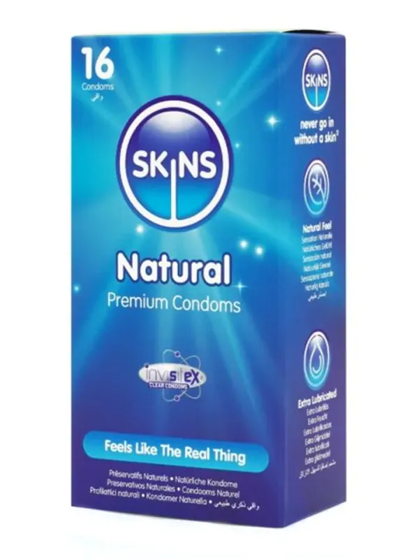 Skins Natural Condoms 16-pack Kondomer