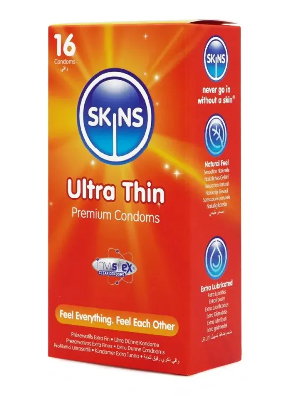Skins Ultra Thin Condoms 16-pack Tunna kondomer