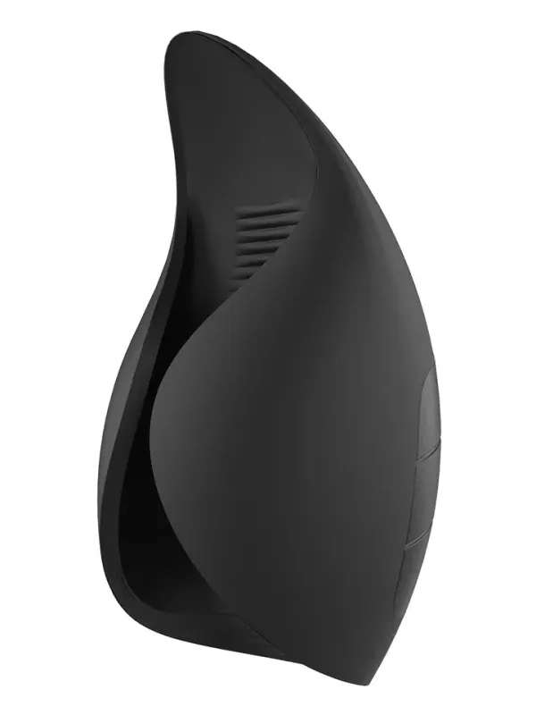 Smooth Power Stroker Black Masturbator med vibration