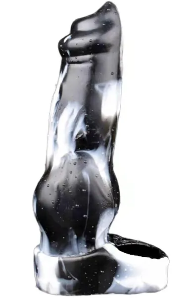 Stonewell Penis Sleeve Black/White 17 cm Penisförlängare/Sleeve